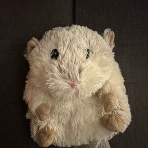 Warmies Warmie Heatable Cream and Tan Plush Hamster Toy